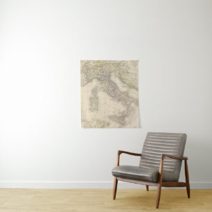 Italy Map Tapestry