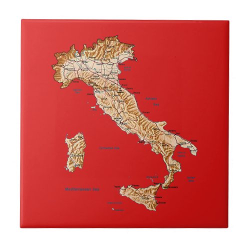 Italy Map Tile