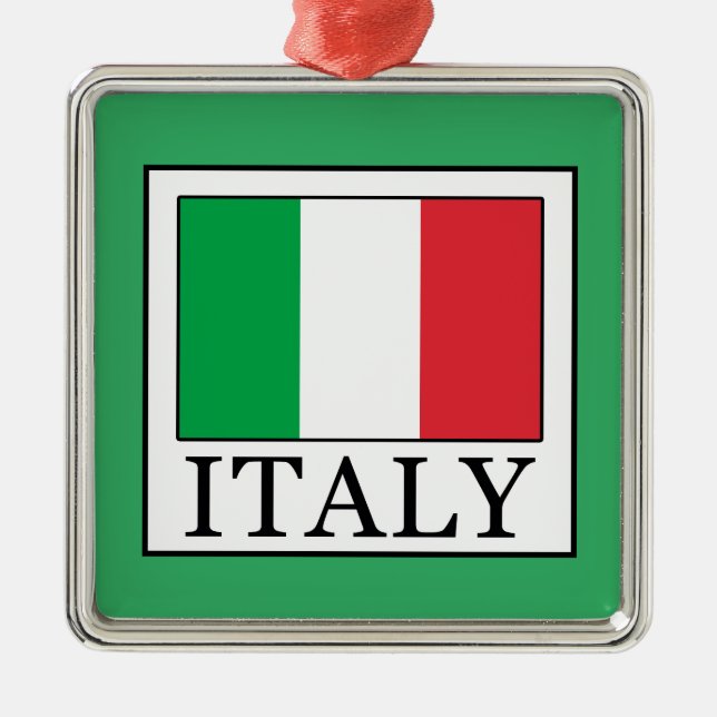 Italy Metal Ornament (Front)