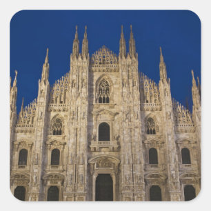 Italy, Milan Province, Milan. Milan Cathedral, Square Sticker