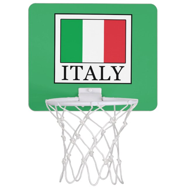 Italy Mini Basketball Hoop (Front)