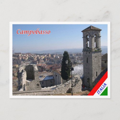 Italy _ Molise _ Campobasso _ Bell Tower _ Postcard