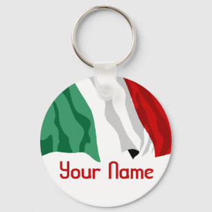 Italy - Name - FLAG Keychain