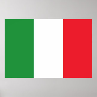 Italy National Flag Poster