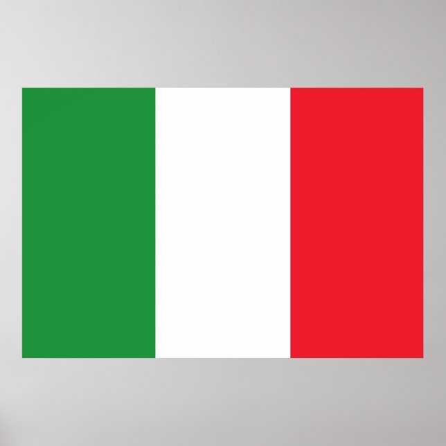 Italy National Flag Poster (Front)