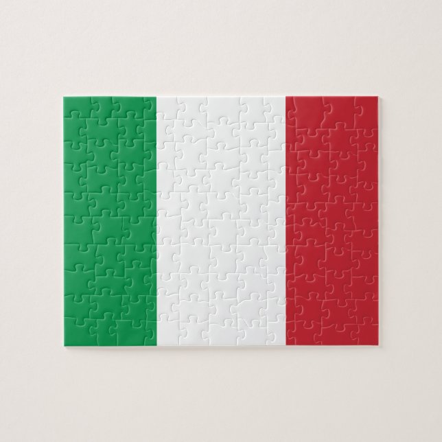 Italy National World Flag Jigsaw Puzzle (Horizontal)
