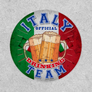 Italy Official Drinking Team. Funny beer Patch