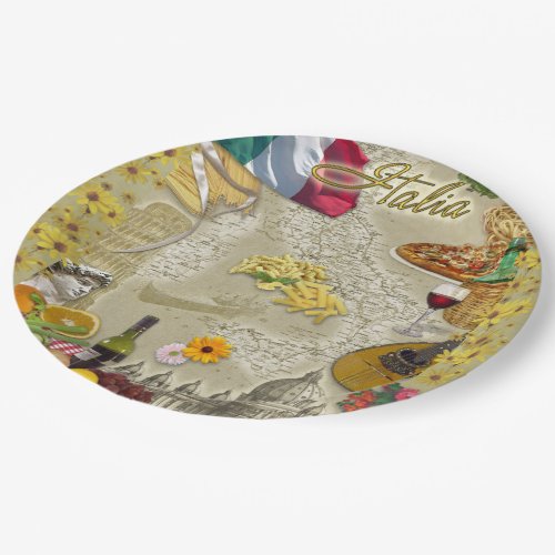 Italy Paper Plate