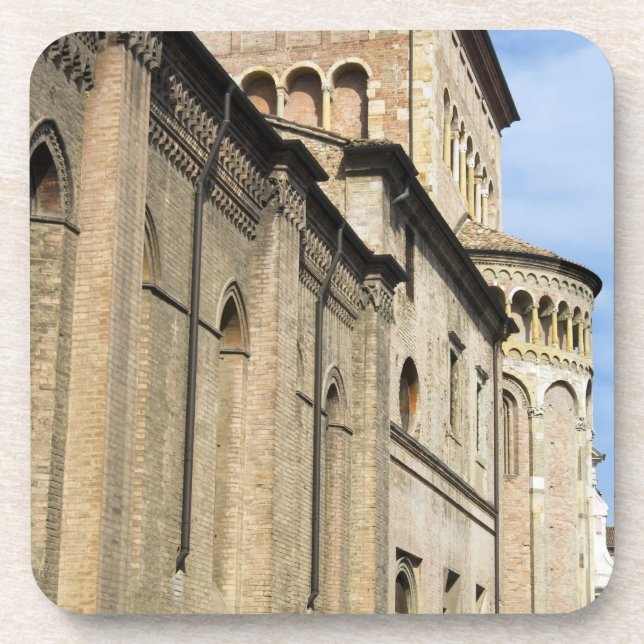 Italy, Parma, Tower of San Giovanni Church Beverage Coaster (Front)