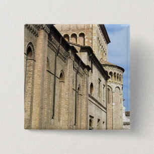 Italy, Parma, Tower of San Giovanni Church Pinback Button