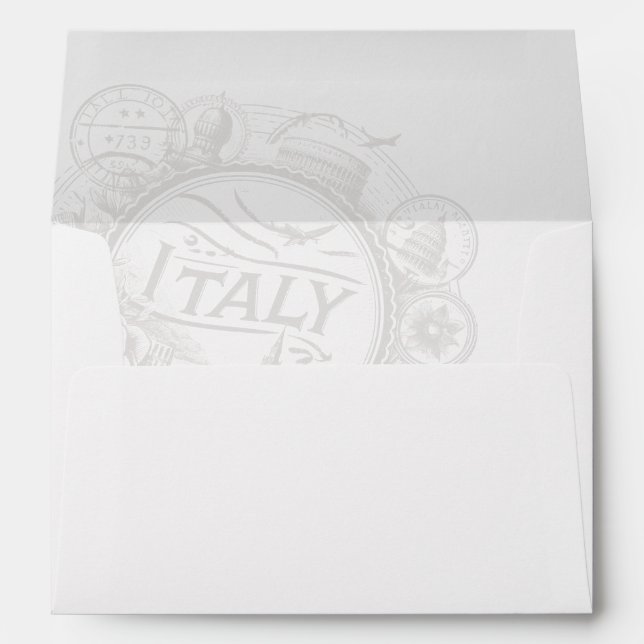 Italy Passport  Envelope (Back (Bottom))