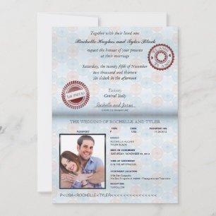 Italy Passport (rendered) Wedding Invitation II