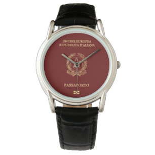 Italy passport wristwatch