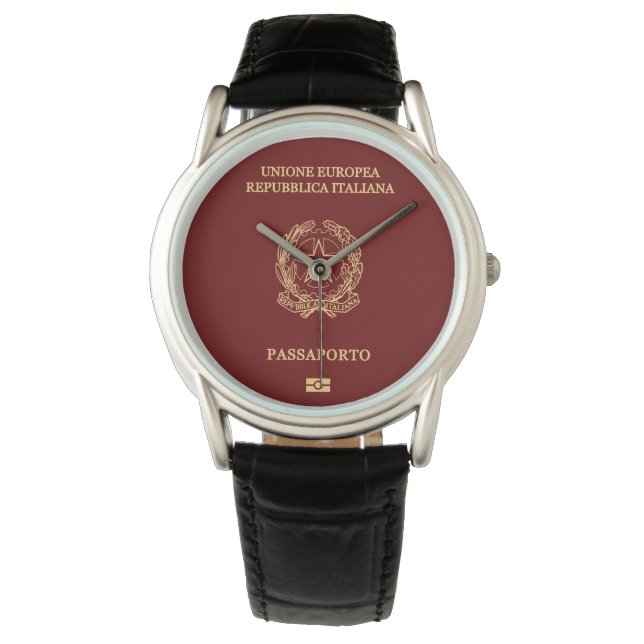 Italy passport wristwatch (Front)