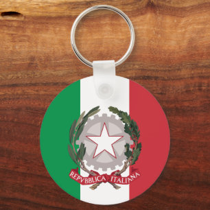 Italy patriots & Italian Flag fashion / sports Keychain