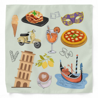 Italy Perfect Vacation Bandana