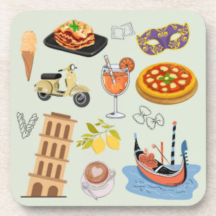 Italy Perfect Vacation Beverage Coaster