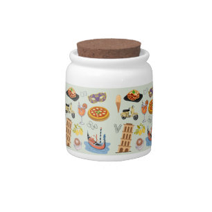 Italy Perfect Vacation Candy Jar