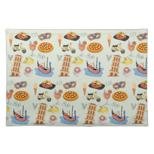 Italy Perfect Vacation Cloth Placemat