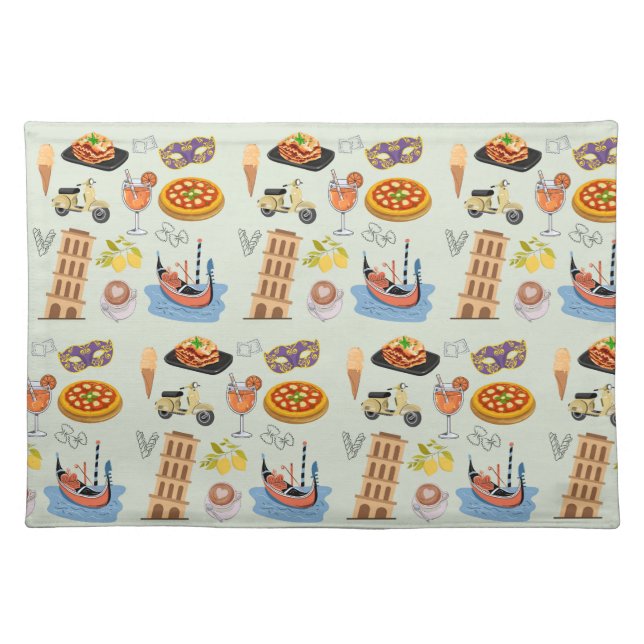  Italy Perfect Vacation Cloth Placemat (Front)
