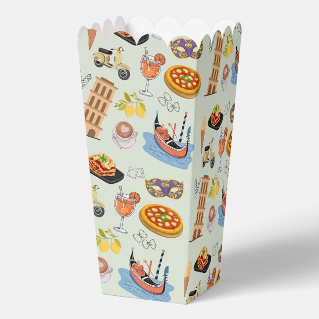  Italy Perfect Vacation Favor Boxes (Back)