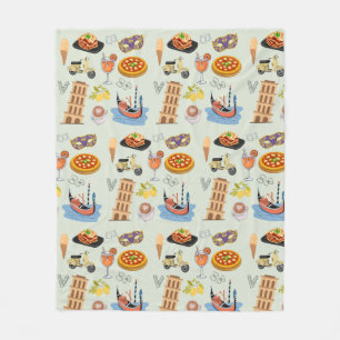 Italy Perfect Vacation Fleece Blanket