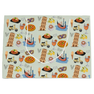 Italy Perfect Vacation Large Gift Bag