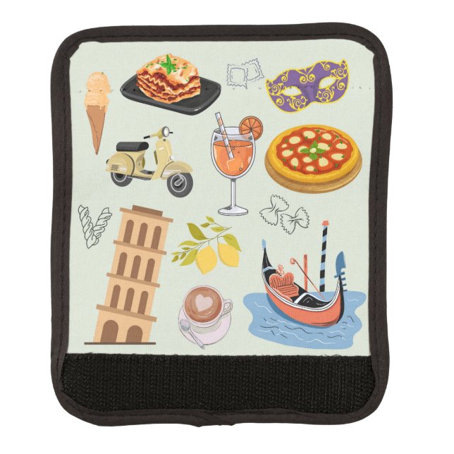 Italy Perfect Vacation Luggage Handle Wrap (Front)