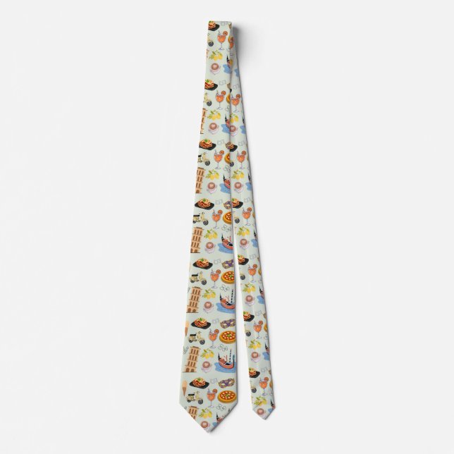  Italy Perfect Vacation Neck Tie (Front)