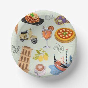 Italy Perfect Vacation Paper Bowls