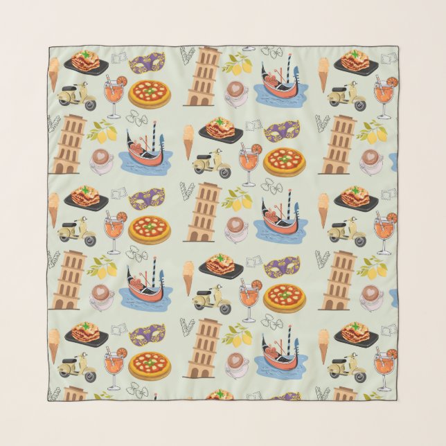 Italy Perfect Vacation Scarf (Front)