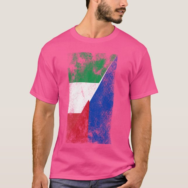 Italy Philippines Flags - Italian Filipino, Philip T-Shirt (Front)