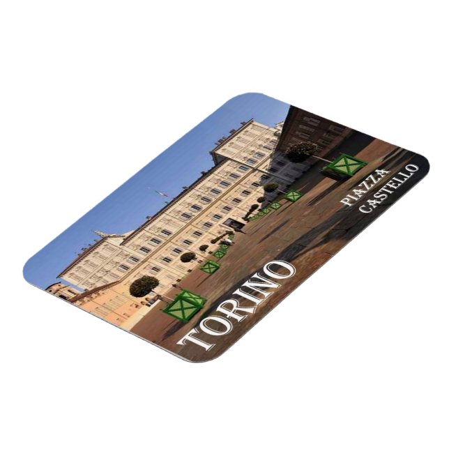 Italy - Piedmont - Torino - Castle Square - Magnet (Left Side)