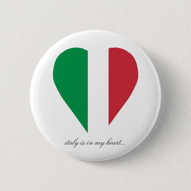 ITALY PINBACK BUTTON (Front)