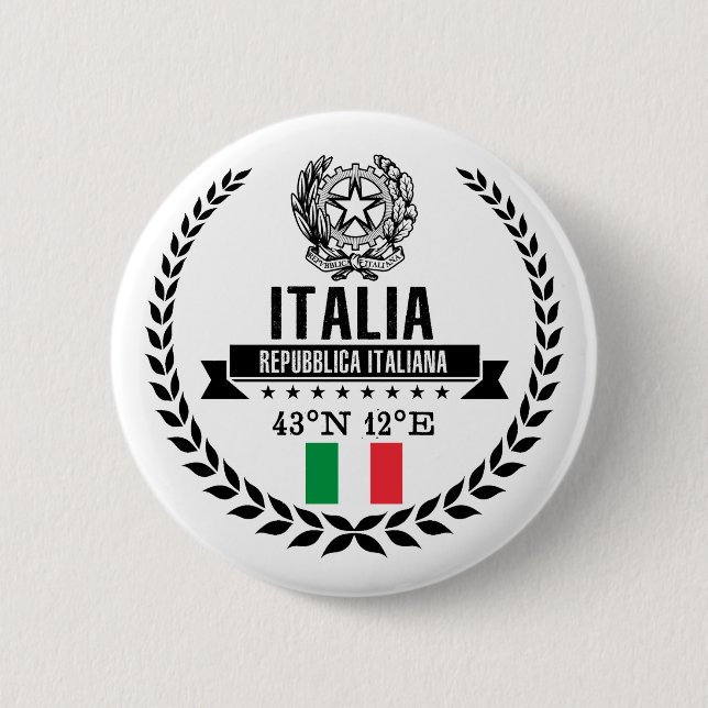 Italy Pinback Button (Front)