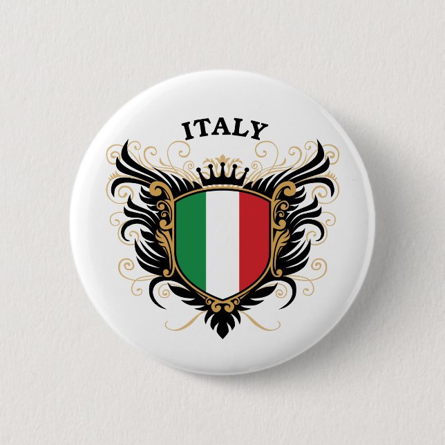 Italy Pinback Button (Front)