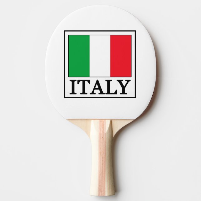 Italy Ping-Pong Paddle (Front)