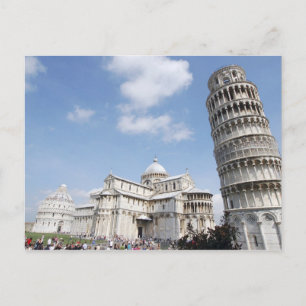 Italy, Pisa. Cathedral, baptistry and Leaning Postcard