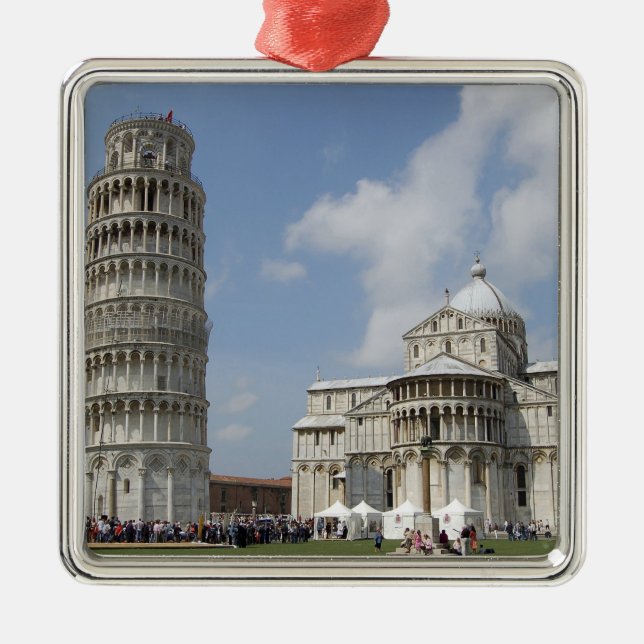 Italy, Pisa. Leaning Tower of Pisa and Metal Ornament (Front)