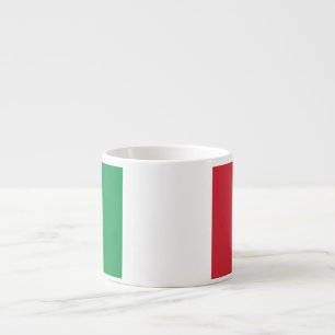 Italy Plain Flag Espresso Cup