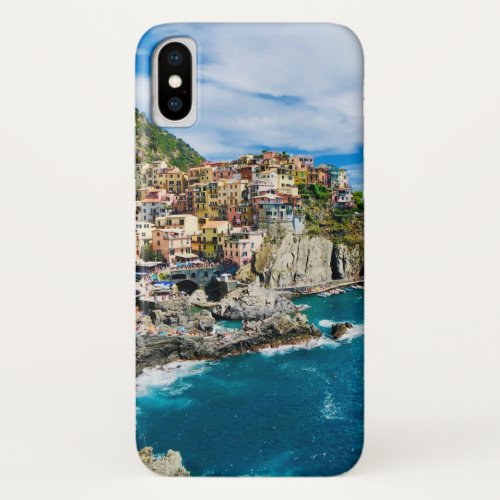 Italy Positano Cinque Terre  scenic Challenging iPhone X Case
