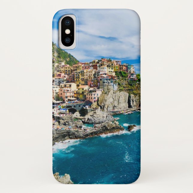 Italy Positano Cinque Terre  scenic Challenging Case-Mate iPhone Case (Back)