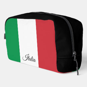 Italy Pouch, Italian flag, Large multipurpose Dopp Kit