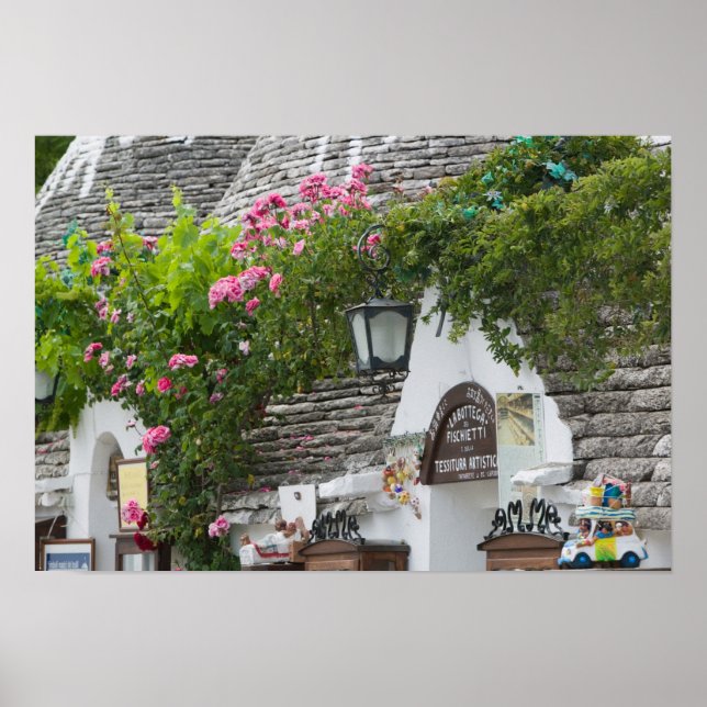 Italy, Puglia, Alberobello, Terra dei Trulli, Poster (Front)