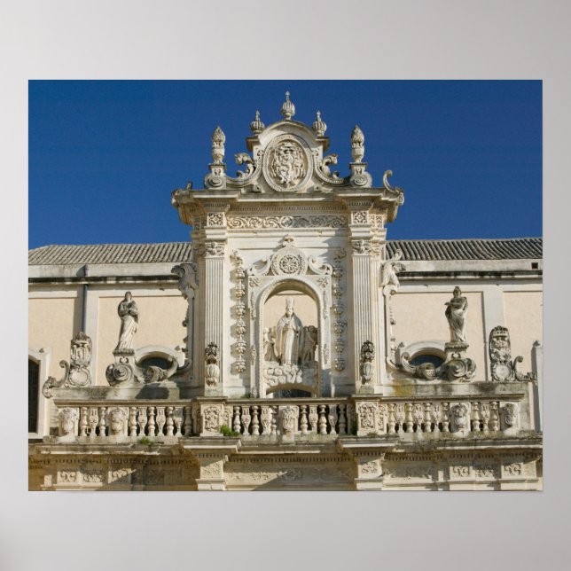 Italy, Puglia, Lecce, Piazza del Duomo, Palazzo Poster (Front)