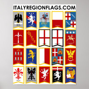 Italy Regions Poster