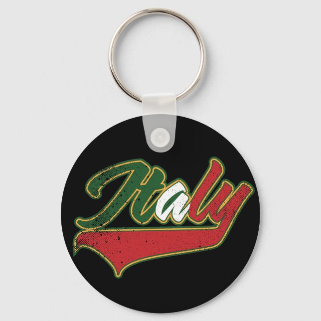 Italy Retro Keychain (Front)