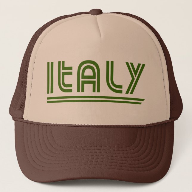 Italy Retro Trucker Hat (Front)