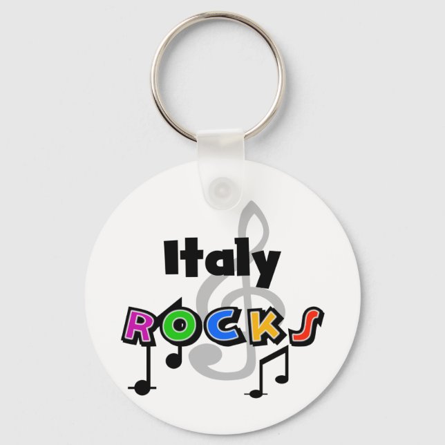 Italy Rocks Keychain (Front)