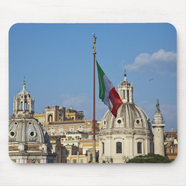 Italy, Rome. Italian flag Mouse Pad (Front)